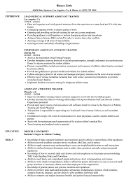 assistant trainer resume samples