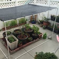 Simply follow these steps, and you can be chilling out in a private outdoor. Diy Freestanding Shade Canopy For Garden The Joy Blog