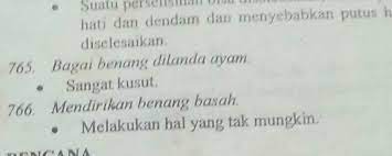 Hujan emas di negeri orang, hujan batu di negeri sendiri, lebih baik di negeri sendiri. Peribahasa Bagai Menegakkan Benang Basah Artinya Brainly Co Id