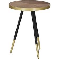 Runder Beistelltisch In Schwarz Und Messing In 2020 Couchtisch Rund Couchtisch Holzfarben