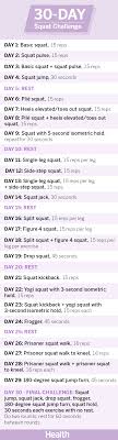 30 day squat challenge health