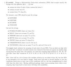 For example, a search for a mark with both an elephant ( 03.03.01 ) and a blanket ( 09.01.07 ) design is entered as 030301dc and 090107dc. 2 8 Marks Design A Deterministic Finite State Chegg Com