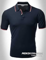 Aneka model desain baju hitam terbaru. Polo Shirt Dual Stripes Accent Moko Co Id Polo Shirt Design Polo Shirt Outfits Shirts