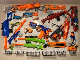 A simple way to organize your nerf guns using pegboards and some commonly used items from yo. Nerf Gun Peg Wall Cheap Online