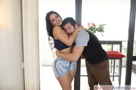 Voluptuous Stepmom devours her stepson's dick until he cums all over her face