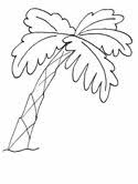 Coconut palm trees on island coloring page free printable. Trees Coloring Pages