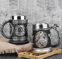 Nordische Mythologie Odin Thor Becher Krug 600 Edelstahl Harz 3d Retro  Bierkrug Geburtstag Gott des Krieges Liebhaber Geschenk ml 20 oz -  AliExpress