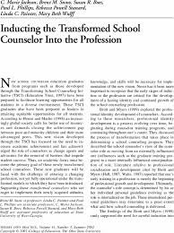 Inducting the Transformed School Counselor Into the Profession: Theory Into  Practice: Vol 41, No 3