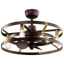 Caged ceiling fan with light. Caged Ceiling Fans With Lights Ceiling Fans The Home Depot