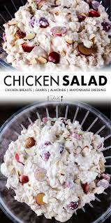 Chicken Salad With Grapes And Almonds The Anthony Kitchen Recipe In 2020 Grape Recipes Chicken Salad Recipe Easy Chicken Salad With Grapes