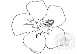 Each printable highlights a word that starts. Hibiscus Flower Coloring Page Flowers Templates