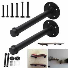 Storage solutions all hoarders can get excited about. Pair Of Industrial Pipe Bracket Heavy Iron Shelf Support Durable Flange 1 2 Uk Ebay