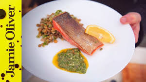 Cover it with some boiling water, about a centimetre above where the couscous sits. Panfried Crispy Salmon With Salsa Verde Bart S Fish Tales Youtube
