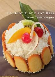 Le Mont Blanc Antillais Ideal Pour Les Anniversaires Mont Blanc Antillais Cuisine Antillaise Repas Antillais