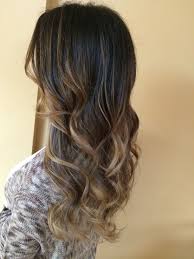 Dark Brown Fading Into A Beige Blonde Balayage Glaze Long Layered Haircut Blowdry Curls Balayage Hair Grey Balayage Hair Blonde Long Balayage Hair Ash