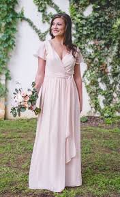 Harper Chiffon Wrap Dress Dusty Pink Bridesmaid Dresses Bridesmaid Dresses Separates Royal Blue Bridesmaid Dresses