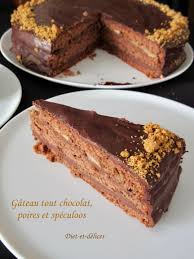 Gateau Tout Chocolat Poires Et Speculoos En 2020 Gateau Tout Chocolat Tout Chocolat Recette Patisserie Facile