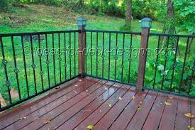 A wrought iron railing looks magnificent when painted but not so good when shabby. Metal Deck Railing Wood Aluminum Galvanized Iron And Stainless Rail