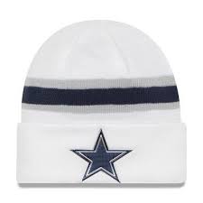 Cowboys New Era Color Rush On Field Cuffed Knit Hat White Dallas Cowboys