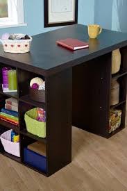 Counter Height Espresso Craft Table Hautelook Craft Tables With Storage Craft Table Craft Desk