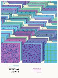 Peaking Lights Poster By Scott Campbell Typography Poster Design Graphic Design Print Graphic Poster