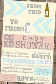 Baby Shower Invitation From Beer Bottle To Baby Bottle Yellow Blue Coral Book Instead Of Car Coed Baby Shower Coed Baby Shower Invitations Unisex Baby Shower