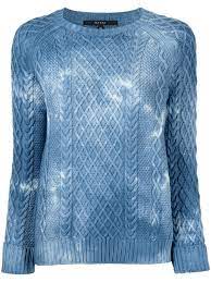 In stock & ready to ship · free shipping over $99 · amazing discounts Gucci Cable Knit Tie Dye Jumper Blue Milanstyle Com