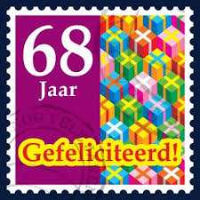 68 Jaar Verjaardag Kaarten Verjaardagskaarten Felicitatie Kaart