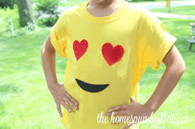 Customizable emoji shirt | life hacks for kids. No Sew Shirt Emoji Craft For Kids The Homespun Hydrangea