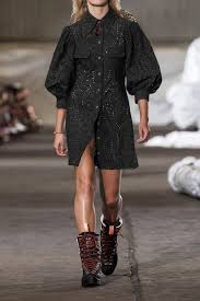 Noir Mini Robe En Broderie Anglaise De Coton Ganni Ganni Dress Dresses Broderie Anglaise