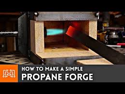 How To Make A Simple Propane Forge For Blacksmithing Youtube Propane Forge Blacksmithing Diy Forge