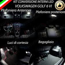 Led Interni Abitacolo Vw Golf Vi Canbus 6000k Luce Bianca