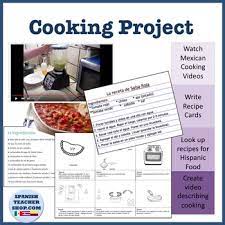 Comida Cooking Project Lesson Spanish Food Unit Cooking Mexican Cooking
