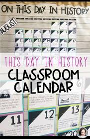 Classroom Calendar Numbers This Day In History In 2020 Classroom Calendar History Classroom High School History Classroom