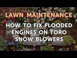 If your snowblower engine lacks power, you'll need to check the belts, springs, and more. How To Fix Flooded Engines On Toro Snow Blowers Youtube