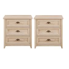 This fully padded gray velvet bedroom set is visually stunning, and its upholstered body and gold details maintain the ambiance of this chic. The Gray Barn 3 Drawer Farmhouse Nightstands Set Of 2 Overstock 33148076