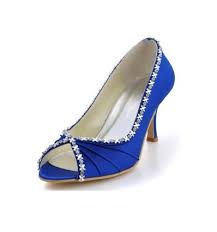 Idee e consigli per le calzature del tuo matrimonio. Scarpe Sposa Blu Online Economiche Open Toe Italia Tacco Mediosposatelier