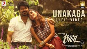 Unakaga Song Lyrics Bigil Film 2019 Rajanikanth, mammootty, shobana, banupriya, music by ilayaraja. unakaga song lyrics bigil film 2019