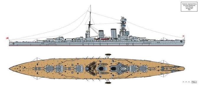 Kii-class battleship - Wikipedia