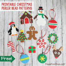 Free Printable Christmas Patterns For Melting Beads
