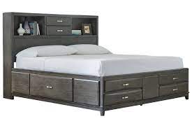 Caitbrook Queen Storage Bed With 8 Drawers Ashley Furniture Homestore Bed Frame With Storage Bed Frame With Drawers King Storage Bed