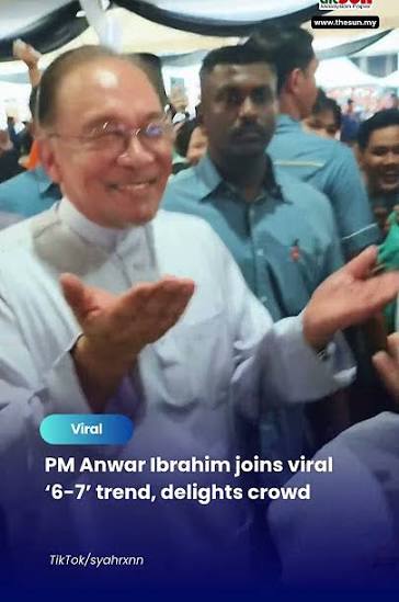 PM Anwar Ibrahim joins viral ‘6-7’ trend, delights crowd