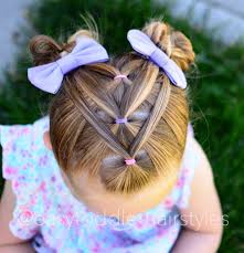Conjoin mid head hair with hair on both sides of the head before combing it straight behind both sides of the head. Easy Toddler Hairstyle Girl Hair Dos Toddler Hairstyles Girl Little Girl Hairstyles