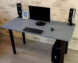 Rather than using a standard desk, your gaming experience will be enhanced by having a specially designed desk for pc gaming, with precisely placed holes to accommodate gaming accessories and peripherals, as well as a tray designated for your gaming keyboard. Black Grey White Pc Desk Gaming Desk Atturo Basic Stylish Etsy