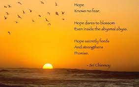 Poems About Hope Sri Chinmoy S Poetry