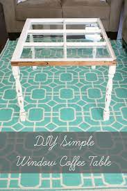 Diy rustic coffee table from an old window and pallet wood. Diy Simple Window Coffee Table A Diamond In The Stuff