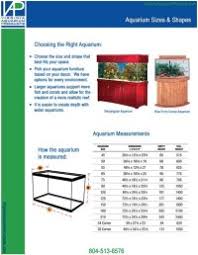 39 Rational Fish Tank Measurement Chart