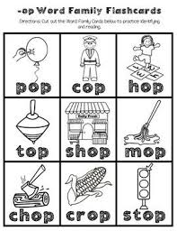 Op Word Family Worksheets Word Families Word Family Worksheets Word Family Activities
