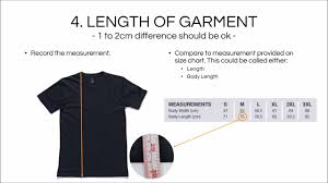 How To Work Out Your Garment Size From Size Chart