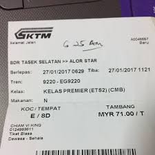 Kl sentral station is the major transit point in kuala lumpur. Malaysia Ets Train Ticket Kl To Penang Alor Setar Entertainment Attractions On Carousell